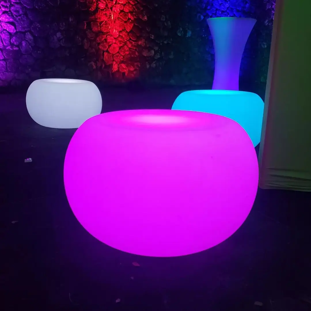 

Illuminated Glow Coffee Table RGB Glow Lnge Table Glowing Side Table for Outdoors