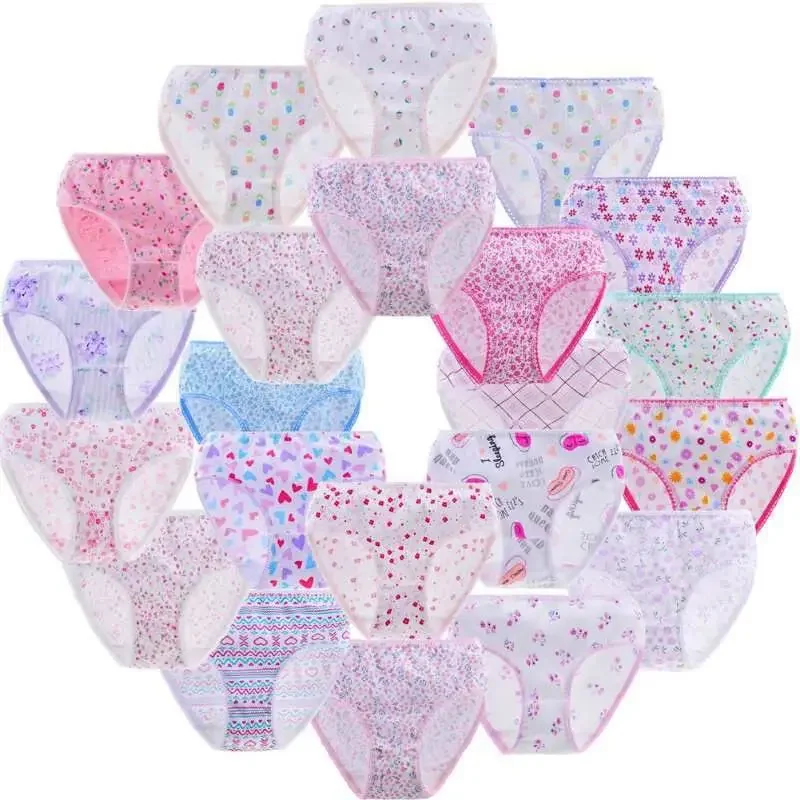 6pcs/pack  Baby Girls Underwear Cotton Panties for Girls Kids Short Briefs Children Underwear