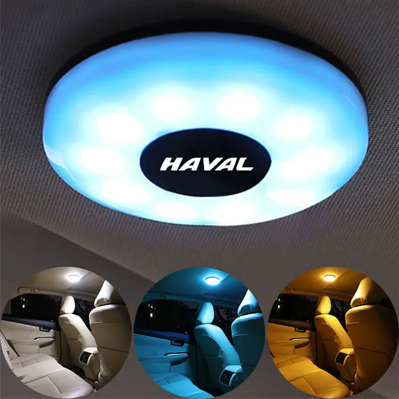 

Touch LED Car Roof Ceiling Lamp Lighting Night Reading Interior Light accessories For Haval H123679 M6 F7X Jolion Great Wall