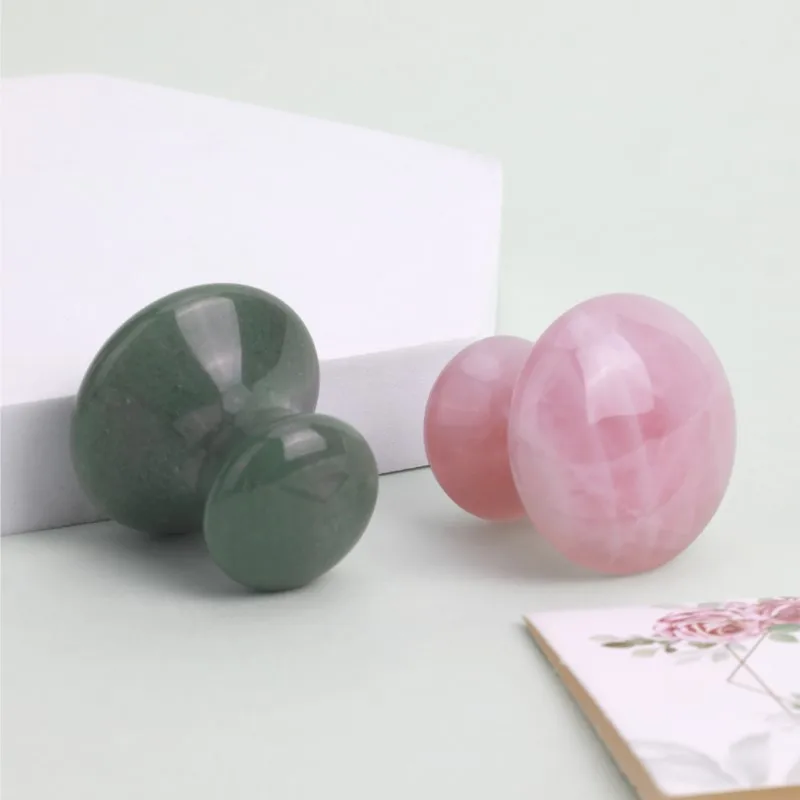 

1 Natural Jade Mushroom Shape Gua Sha Board Face Back Body Massager Facial Beauty Care Skin Tool Women Relaxing Face Roller