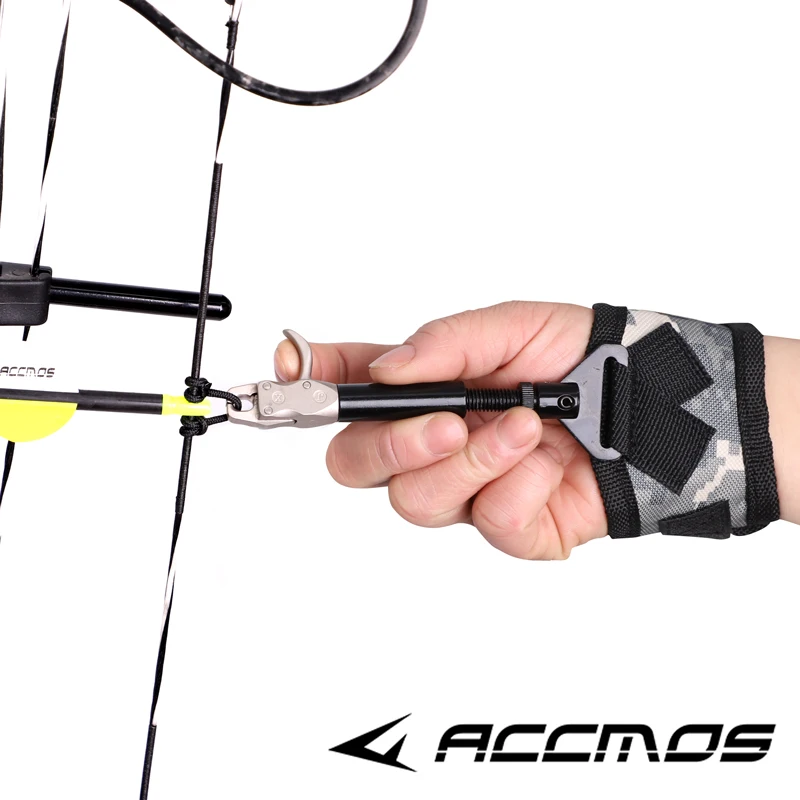 Archery Bow Releases Adjustable Strap With Trigger wrist strap steel caliper bow hunting or target shooting