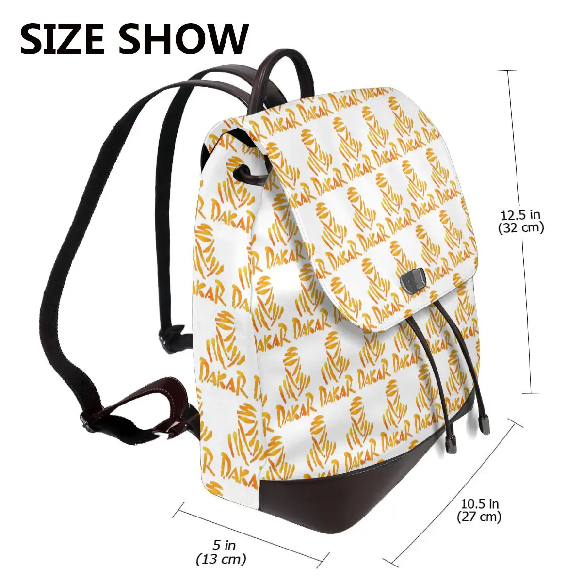 Dakar Rally Motorcycle Bookbag School Student Bags Hiking Travel Daypack for Women Fashion Derma Backpack