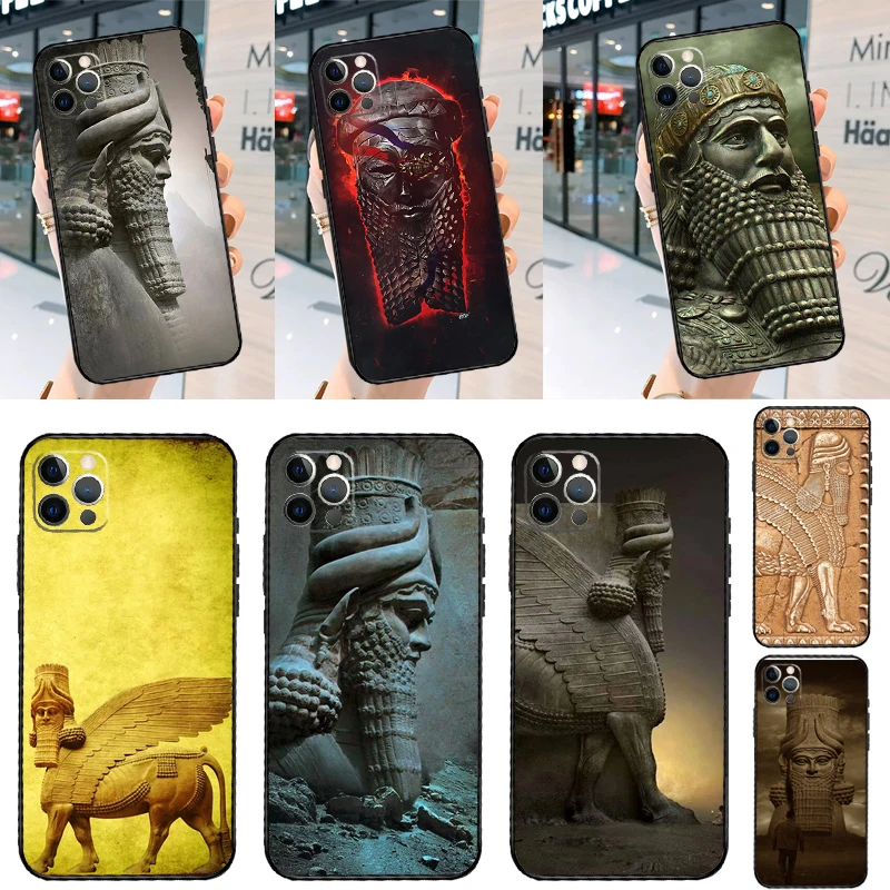 Assyrian Statue lamassu Art Case For Samsung Galaxy A12 A32 A52 A16 A26 A36 A56 A55 A35 A15 A54 A34 A14 A13 A53 A17 A57