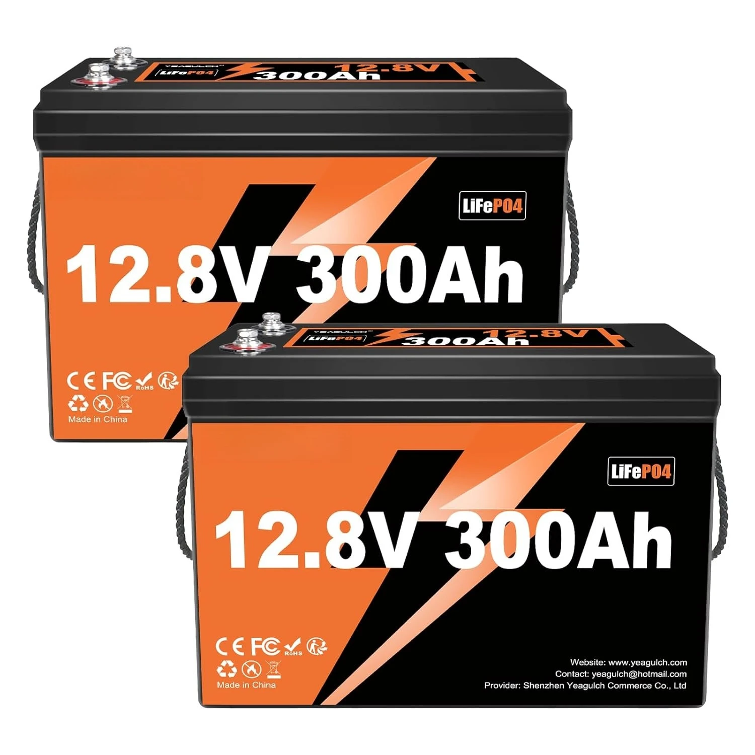 

2 комплекта литий-железо-фосфатных аккумуляторов LiFePO4 12В 300Ач с BMS 200А, 3840Втч, до 15000+ глубоких циклов, идеально подходят для индивидуальных решений