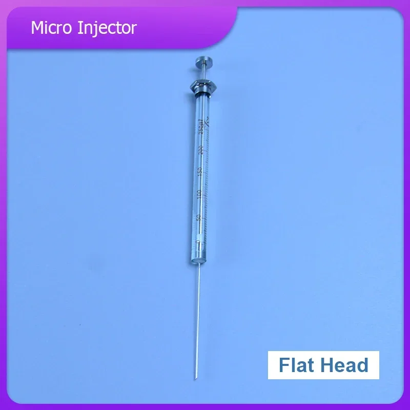 

Micro Injector 0.5/1/2/5/10/25/50/100/250/500/1000uL Glass Syringe Flat Head Needle for Liquid Chromatograph