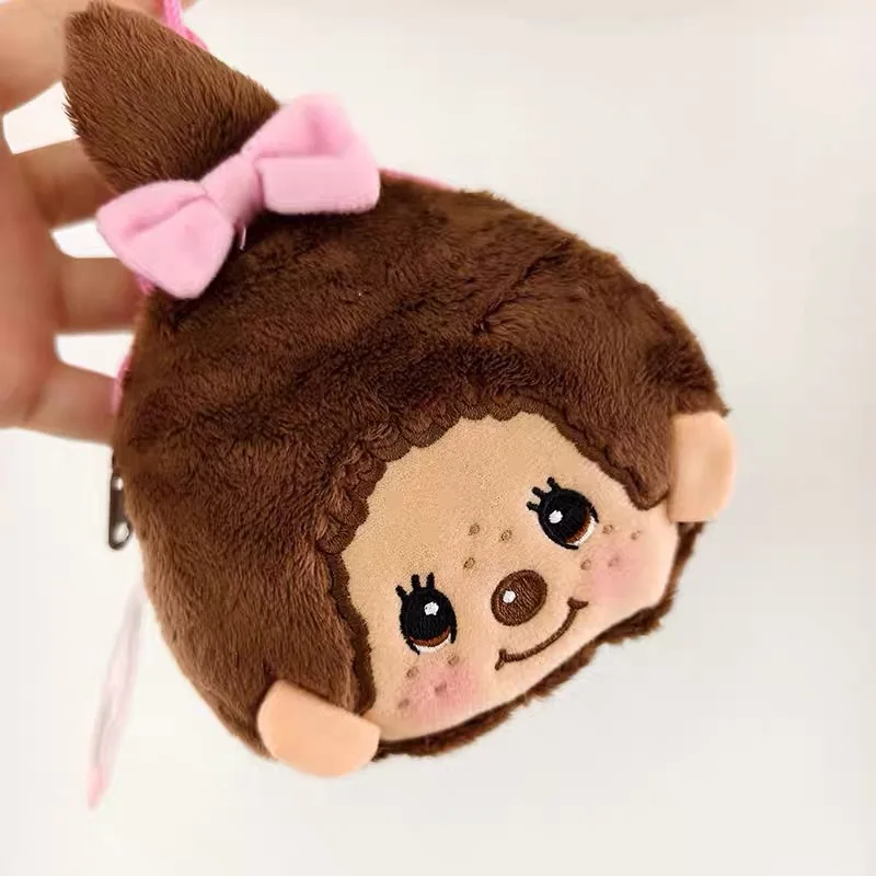 Japanese Mengqiqi plush cute cartoon crossbody bag, rabbit ear lamb coin purse, headphone storage bag, jewelry gift