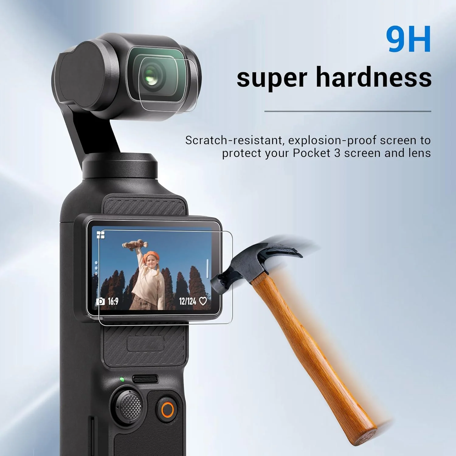 Tempered Glass Film for DJI OSMO Pocket 3 & 4 Screen Protector 9H Hardness Camera Lens Protector for DJI Pocket 3 Accessories image 2