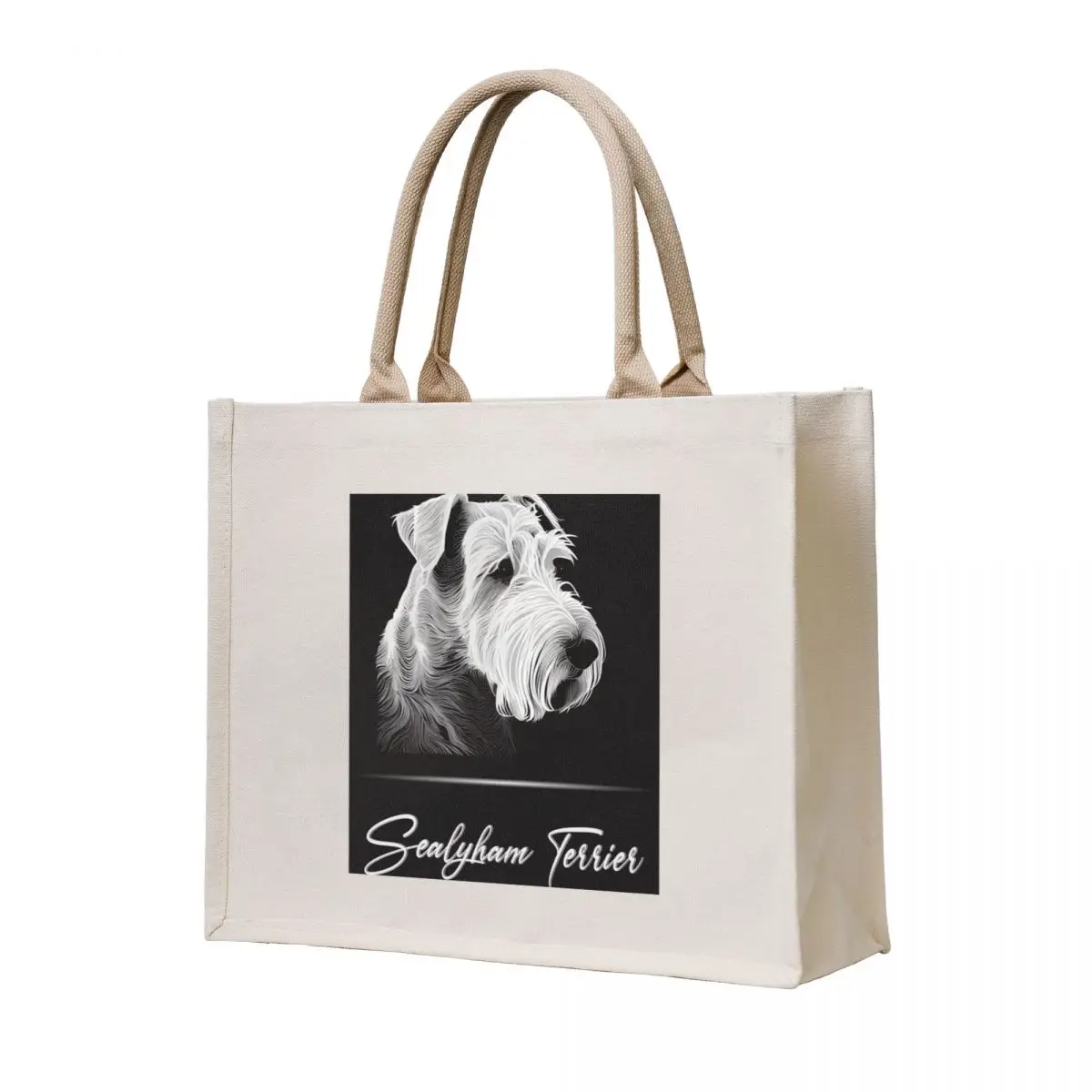 

Sealyham Terrier Tote Bag Women's handbag Lady bags foldable reusable bag