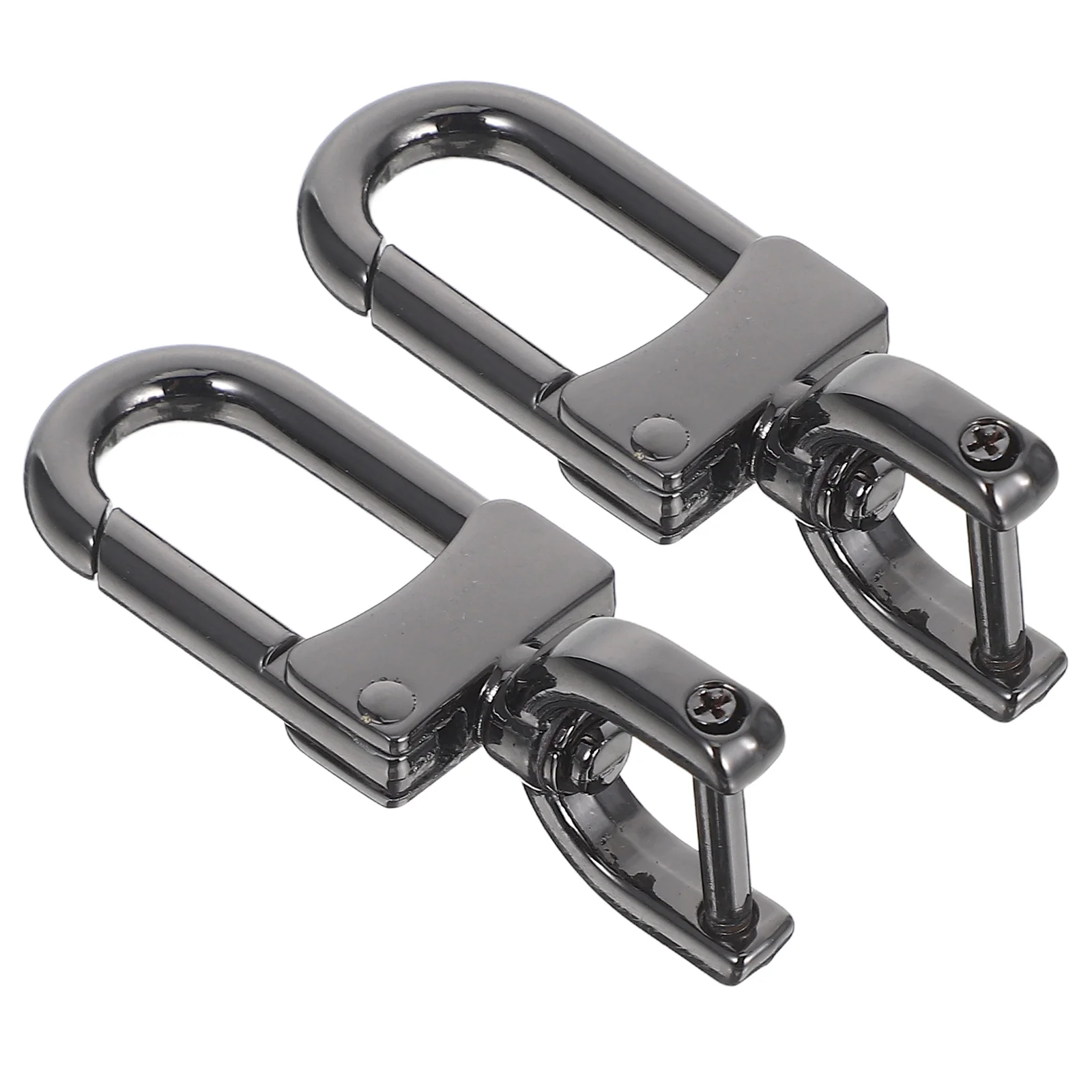 

2Pcs Metal Snap Hook Detachable Lobster Claw Clasp Swivel Design Purse Strap Hardware Keychain Bag Collar Repair
