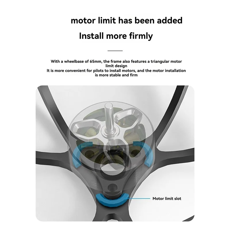 

【Clearance-Sale!】For Air 65 Compatible FPV Racing Drone Frame FPV Quadcopter RC Drone Racing Quadcopter Frame White