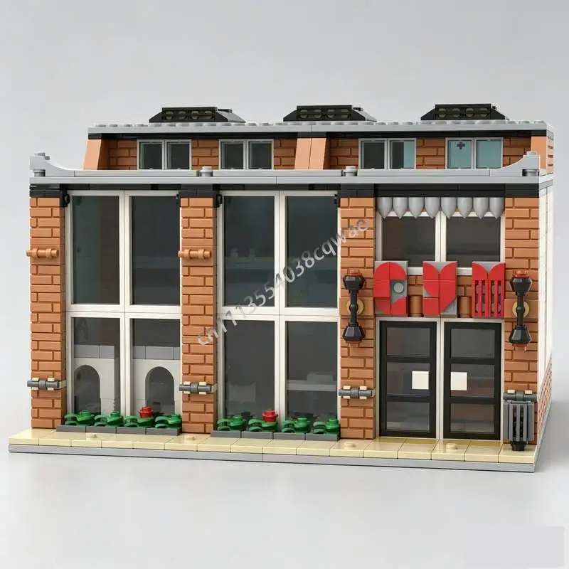 1820PCS Muscle Gym MOC Creative Street View Building Blocks Custom Puzzle Architecture DIY Assembly Fitness Toy Collection Gift