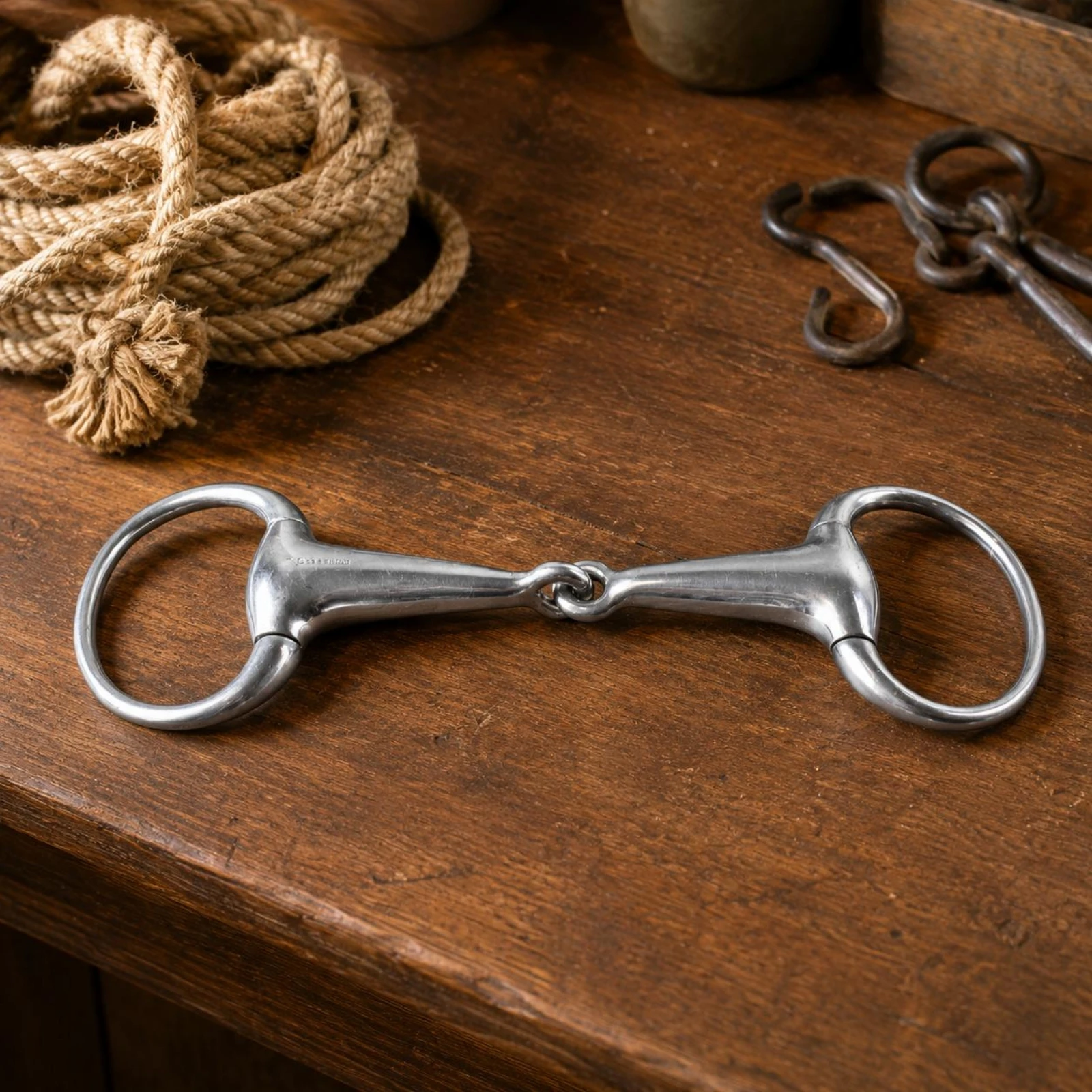 Double Jointed Horse Bit Linked Joint Double Jointed Bit for Riding