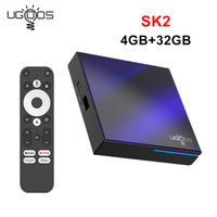 UGOOS SK2 DDR4 4GB 32GB SET TOP BOX Amlogic S905X4 Android 12.0 TV Box 100M LAN Set Top Box 4K Media Player TV Receivers