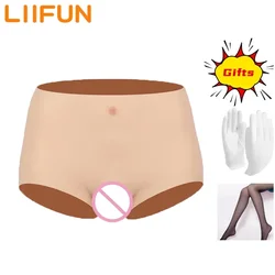 Silicone Sexy Fake Vagina Panties Underwear Realistic Pussy Brief Shemale Crossdresser Transgender Drag Queen Transvestite