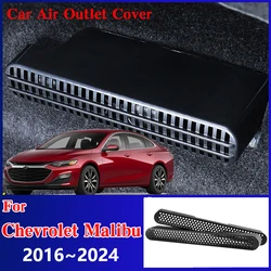 For Chevrolet Malibu 2018 Accesories 2016~2024 XL 2023 2022 Car Under Seat Air Conditioner Dustproof Outlet Cover Anti-Clogging