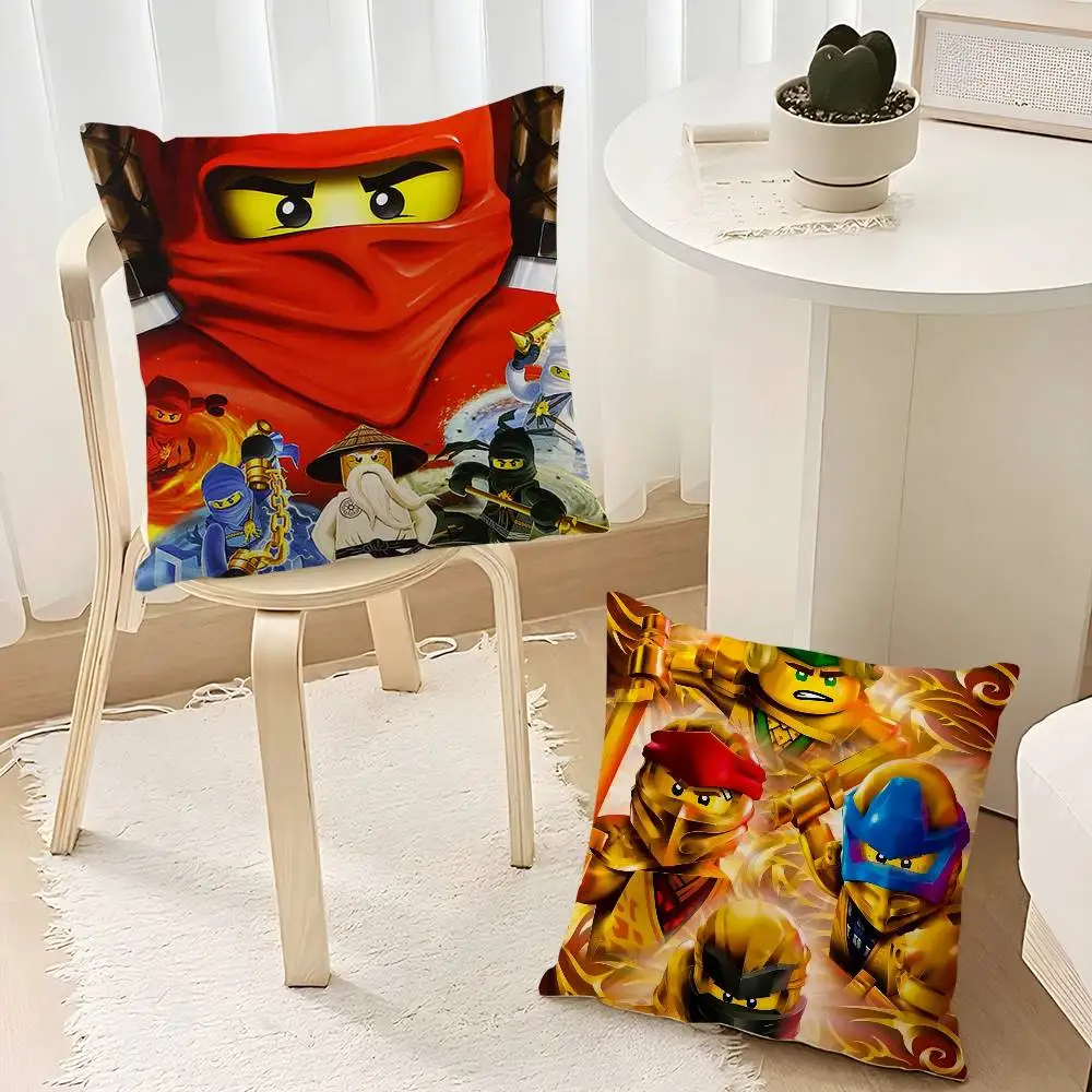 Cool Cartoon-N_Ninjago Pillow Case  Plush Fabric Soft  Pillowcase Double Sided Print Cushion Cover Household Gifts