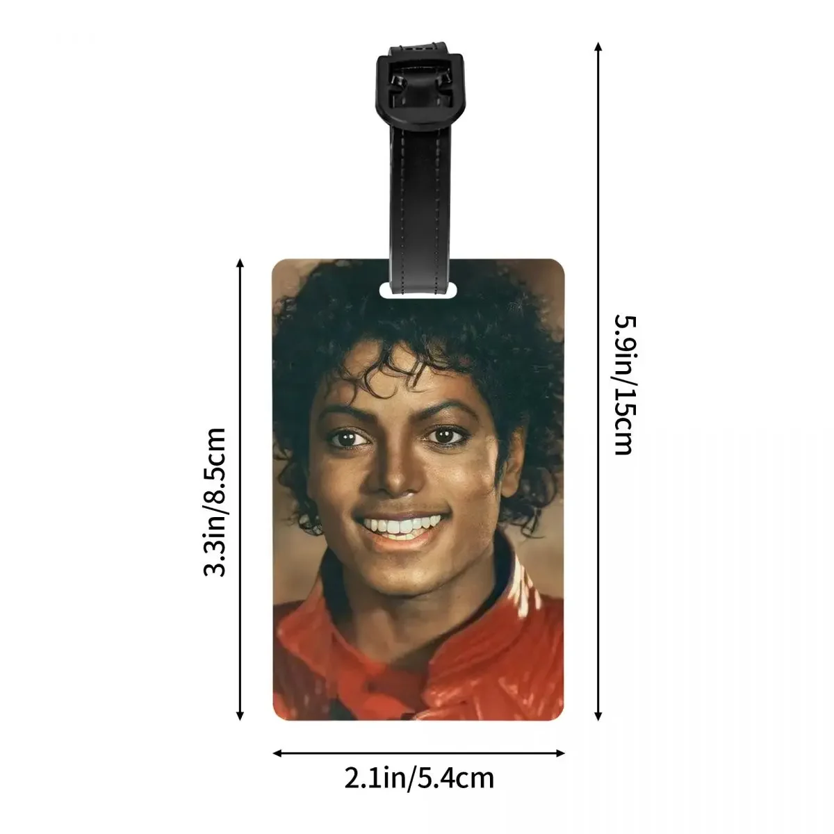 Michael Jackson Luggage Tags Suitcase Accessories Travel Cute Baggage Boarding Tag Label Holder ID Name Address