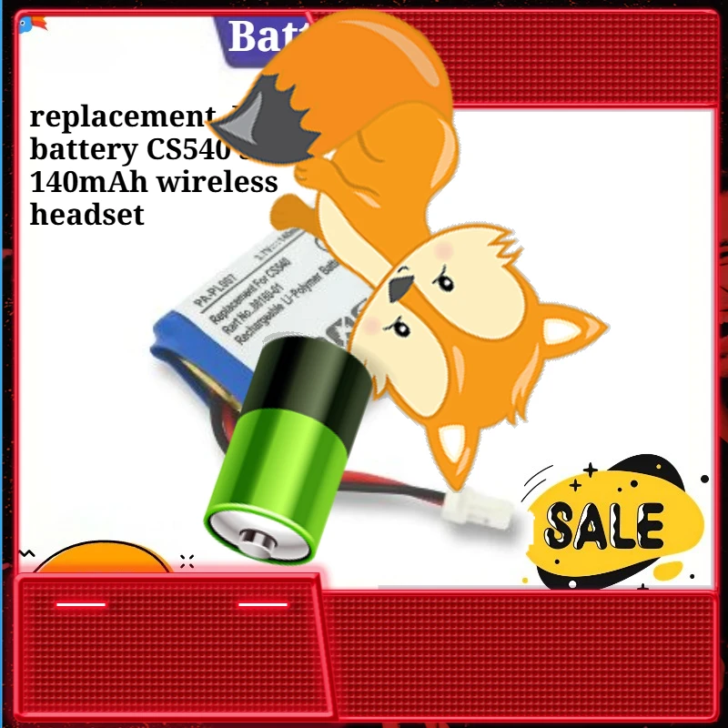 

replacement Li-Po battery CS540 3.7V140mAh wireless headset