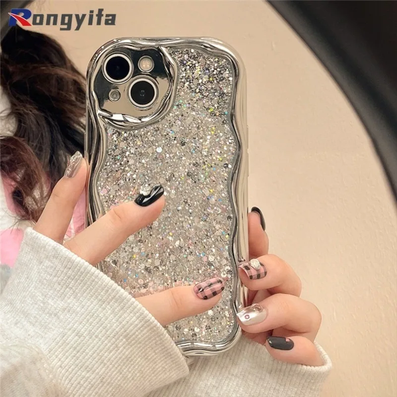 حافظة لامعة من الفضة لفيفو y20i y20s y20t y12s y11s y12a x100 x90s x80 x70 pro x60 x50 x30 pro