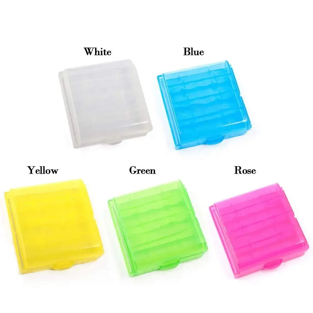 for Battery Holders For 14500 10440 Rechargeable Battery Container Battery Case Battery Holder Storage Battery Box 4 AA AAA