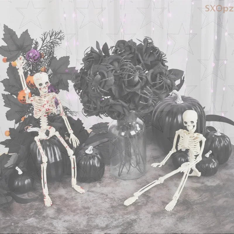 Halloween Spider Rose Creepy Flower Arrangement With Stems Scary Party Decoration Props For Haunted House Goth Home Decor