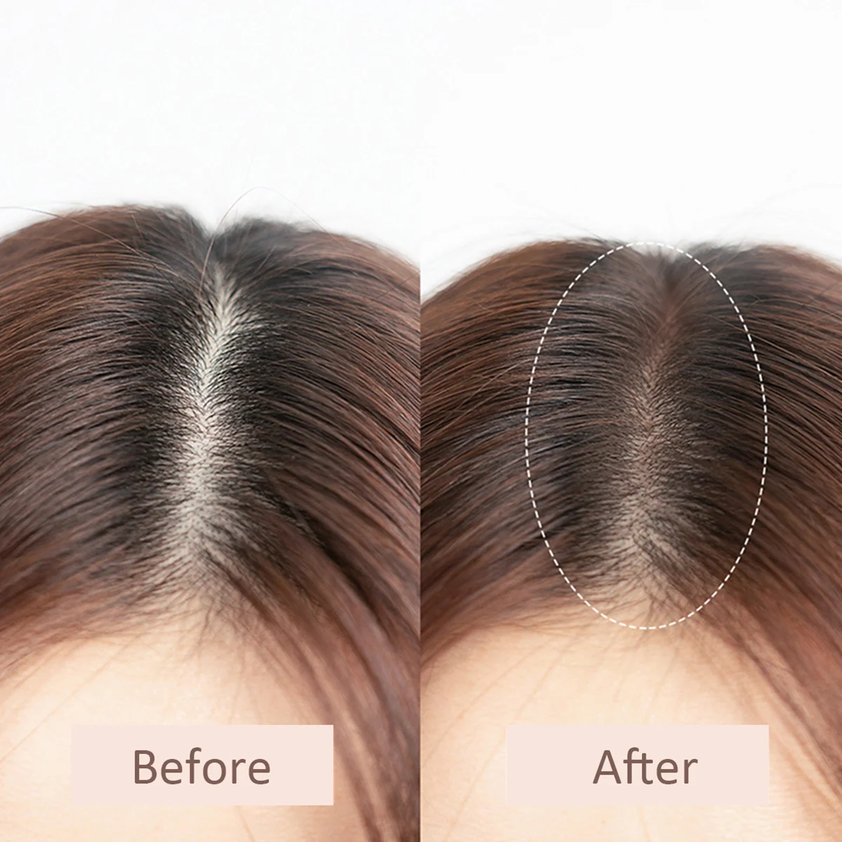 1 Buah Bedak Penutup Garis Rambut Modifikasi Portabel, Penambah Garis Rambut Berwarna dengan Cakupan Penuh untuk Ujung Rambut Tipis, Tahan Luntur dan Anti Noda