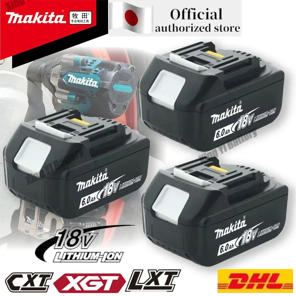 New Genuine Makita 6Ah/5Ah for Makita 18V Battery BL1830B BL1850B BL1850 BL1840 BL1860 BL1815 Replacement Lithium Battery