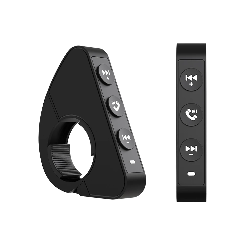 Wireless Bluetooth 5.3 Remote Button Helmet Earphone Motorcycle/Bike Handlebar Media Controller Steering Wheel Remote Control