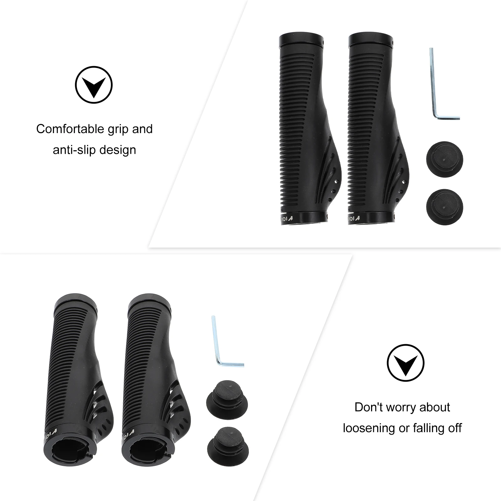 

Bicycle Accessories Handle Handlebar Gloves Cycling Cover Grip Black Bike Supply