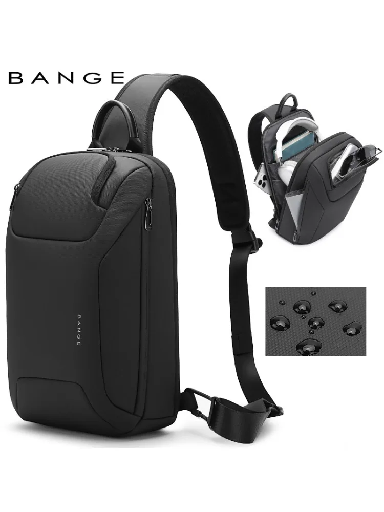 AliExpress IGETBAG Bange Men's Shoulder Bags Crossbody Fanny Packs Luxury Waist Pack Bag Sling Men's Shoulder Bags Crossbody Outdoor Cycling Bag