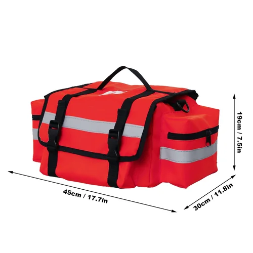 Imagen 2 del producto Bolsa de respuesta de ayuda de emergencia para acampar, bolsa vacía para traumatismos para suministros al aire libre, bolsa de transporte, bolsos de hombro