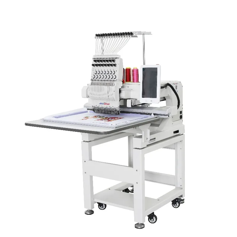 Single Head Pearl Flat Hat Shoes Cloth Garments Fabric Curtain Carpet Broderie Beading Sequin Computer Embroidery Machine