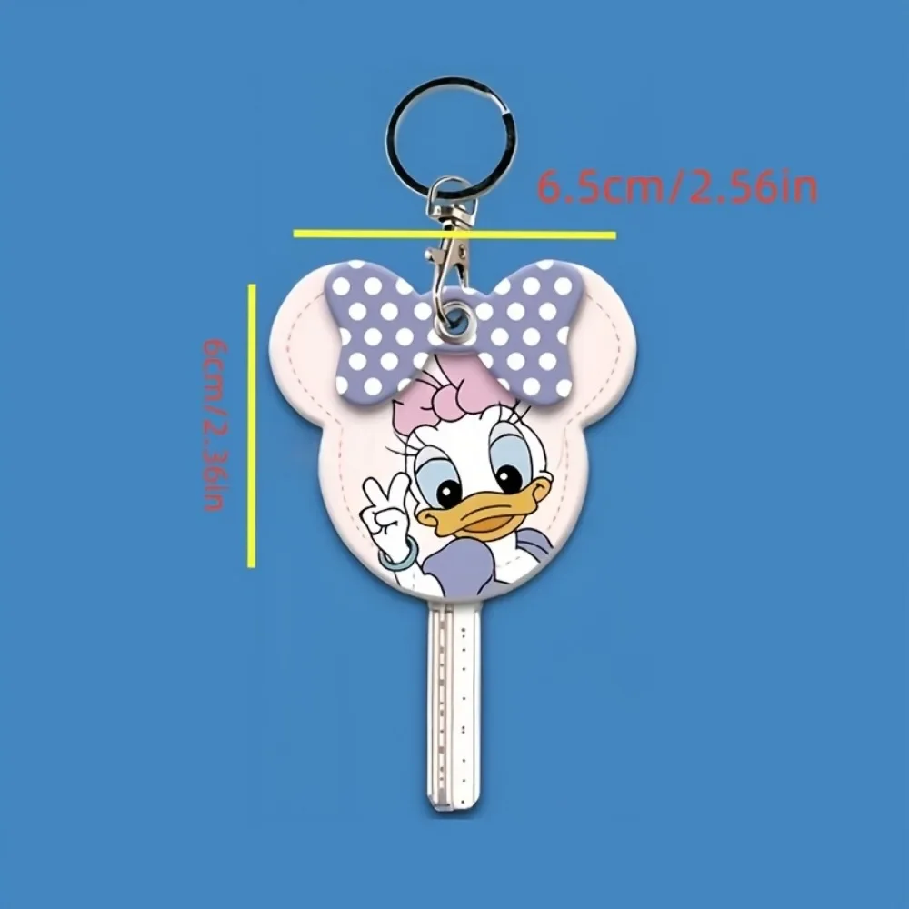 1pc Cute Donald Duck, LinaBell & Monsters University Keychain, Teardrop-shaped Access Card Holder, Key Protector, Bag Charm
