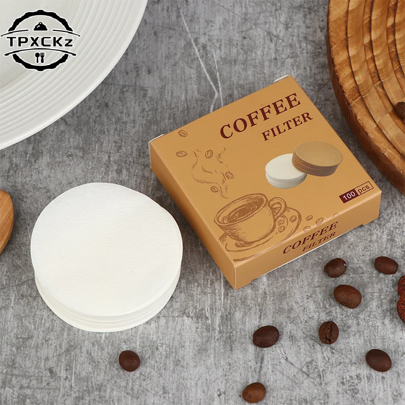 100Pcs Coffee Filter Paper Espresso Paper Filters 54/56/60/62/64/68MM Puck Screen For Portafilter Machine Tools