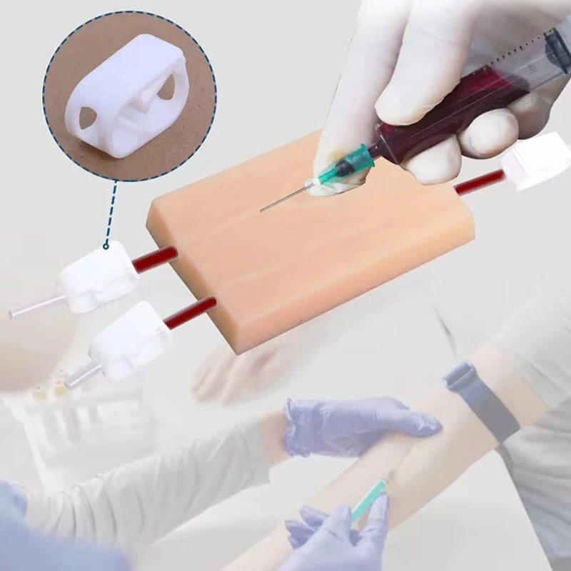Y Tube Intravenous Injection Practice Model Human Skin Training Medical Pad Practice Silicone Simulator