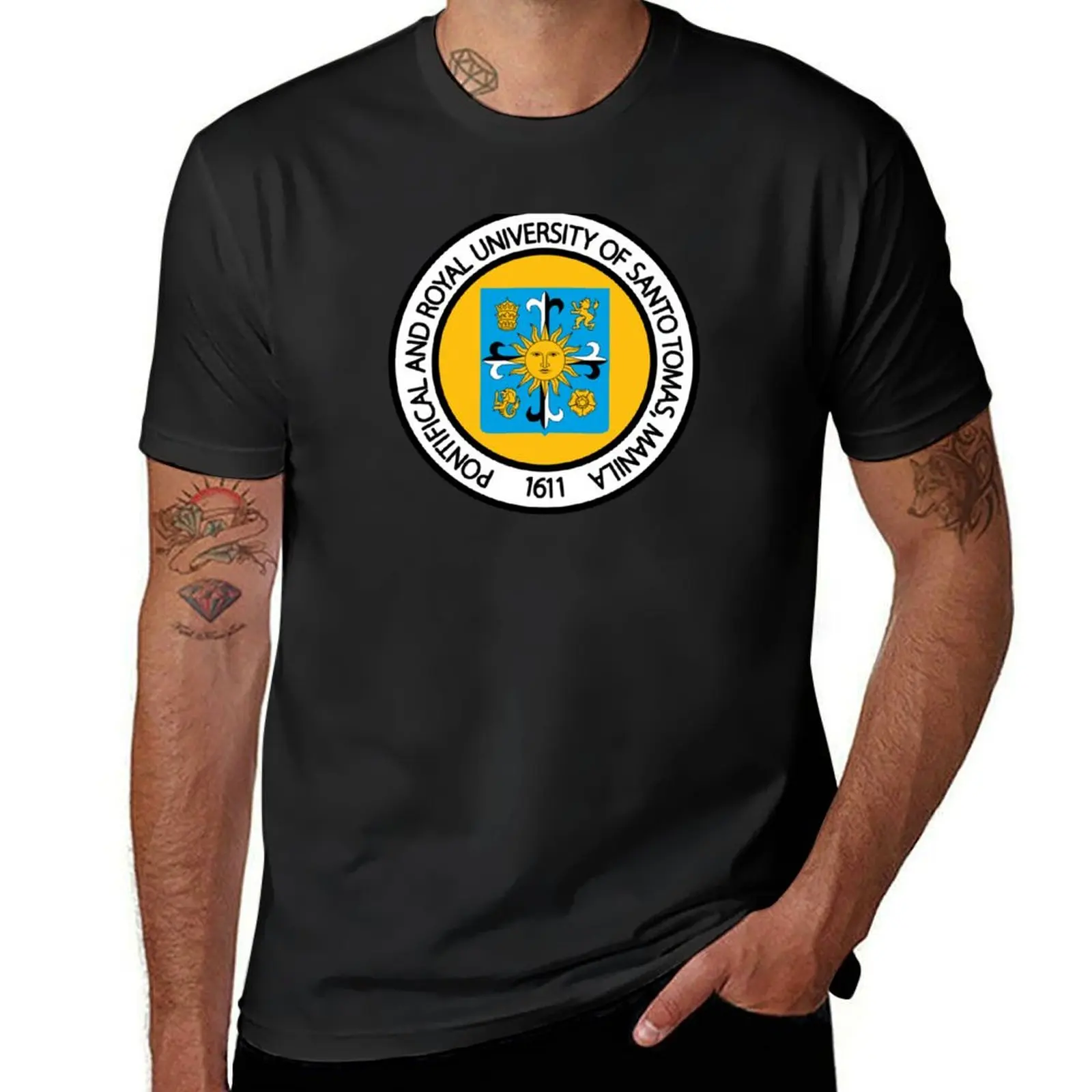 Pontifical and Royal University of Santo Tomas Manila T-Shirt customs sports fans funnys men workout shirt