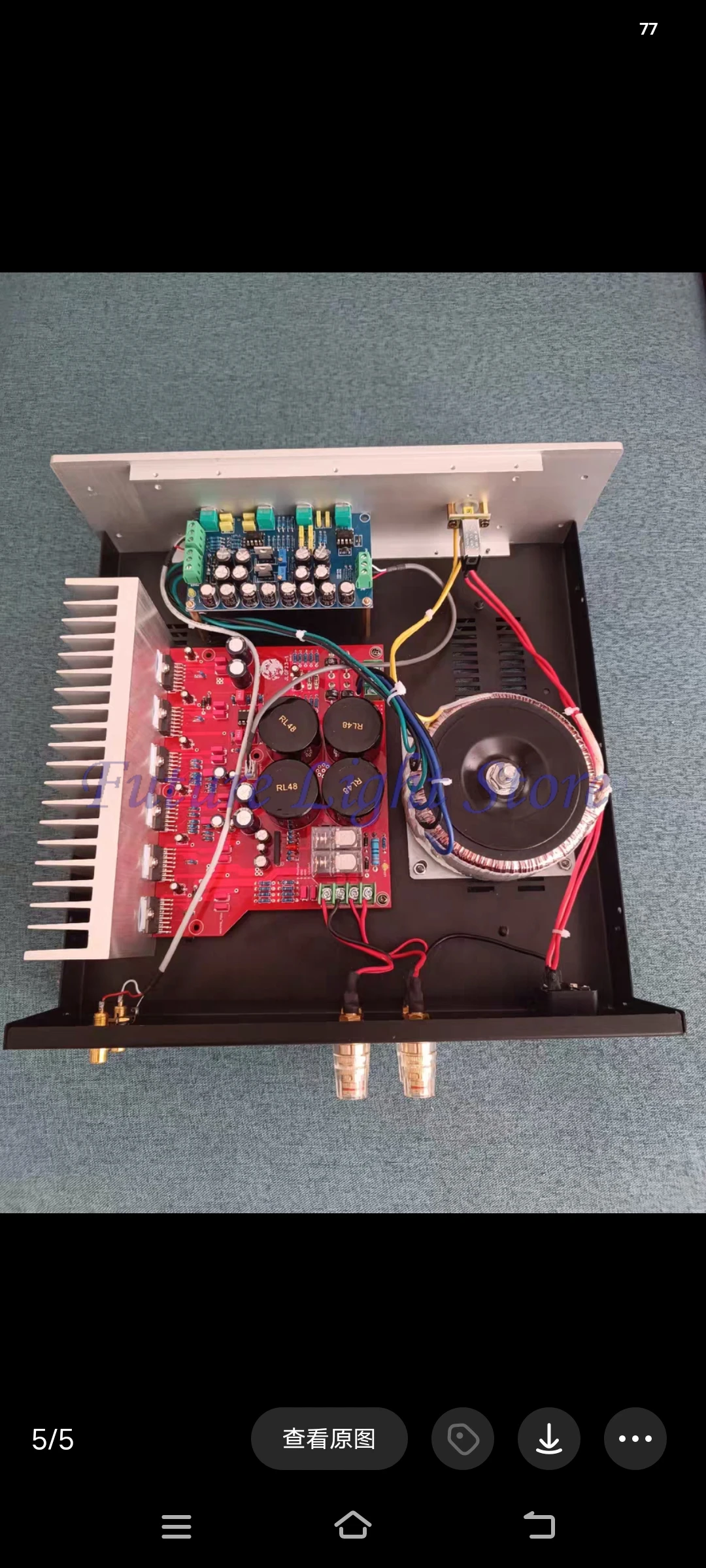 Tone Board Amplifier Size：32*10*30.6cm Output Power：208W+208W For TDA7293 Triple ParallelB
