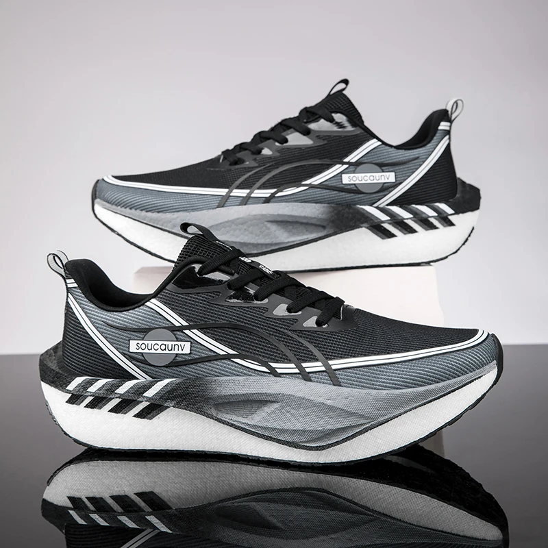 Running Shoes Carbon Board Speciality Marathon Men Sports Breathable Lightweight Women's Comfortable Athletic Nonskid Sneakers