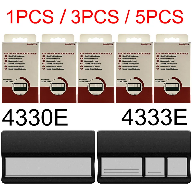 LiftMaster 4330E 4332E 4333E 4335E 4330EML 4332EML 4333EML 4335EML Telecomando Apricancello 1 3 canali 433.92MHz Rolling Code