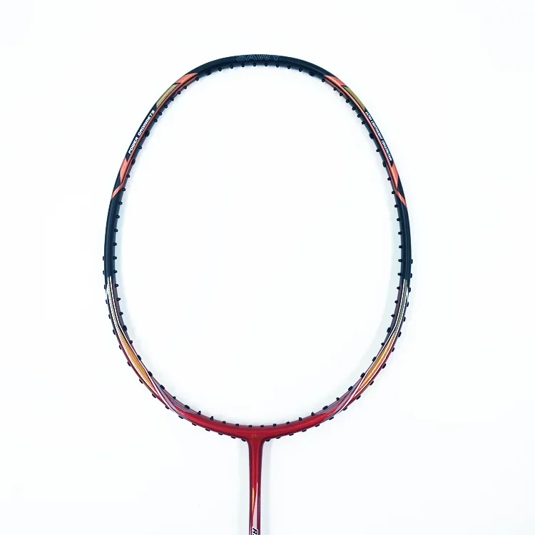 

Professional Badminton Racket Full Carbon Fiber With High Tension Soft And Hard Options PU Grip Factory Sale