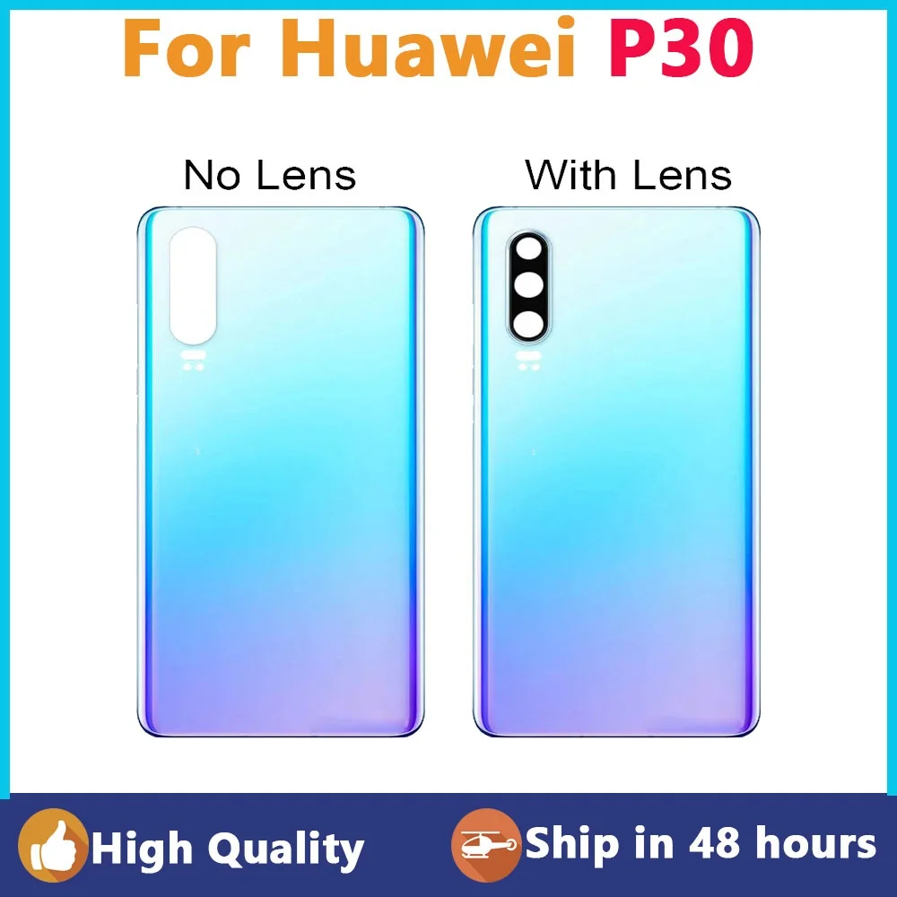 Back Glass For Huawei P30 ELE-L09 L29 Battery Cover Rear Door Housing Case For Huawei P30 Housing Battery Cover