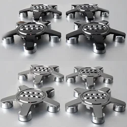 4PCS Car Five Claws Wheel Center Covers Hub Cap Badge Decoration For Audi A1 A3 8P A4 B5 B6 B7 B8 A5 A6 C5 C6 C7 A7 A8 Q3 Q5 Q7