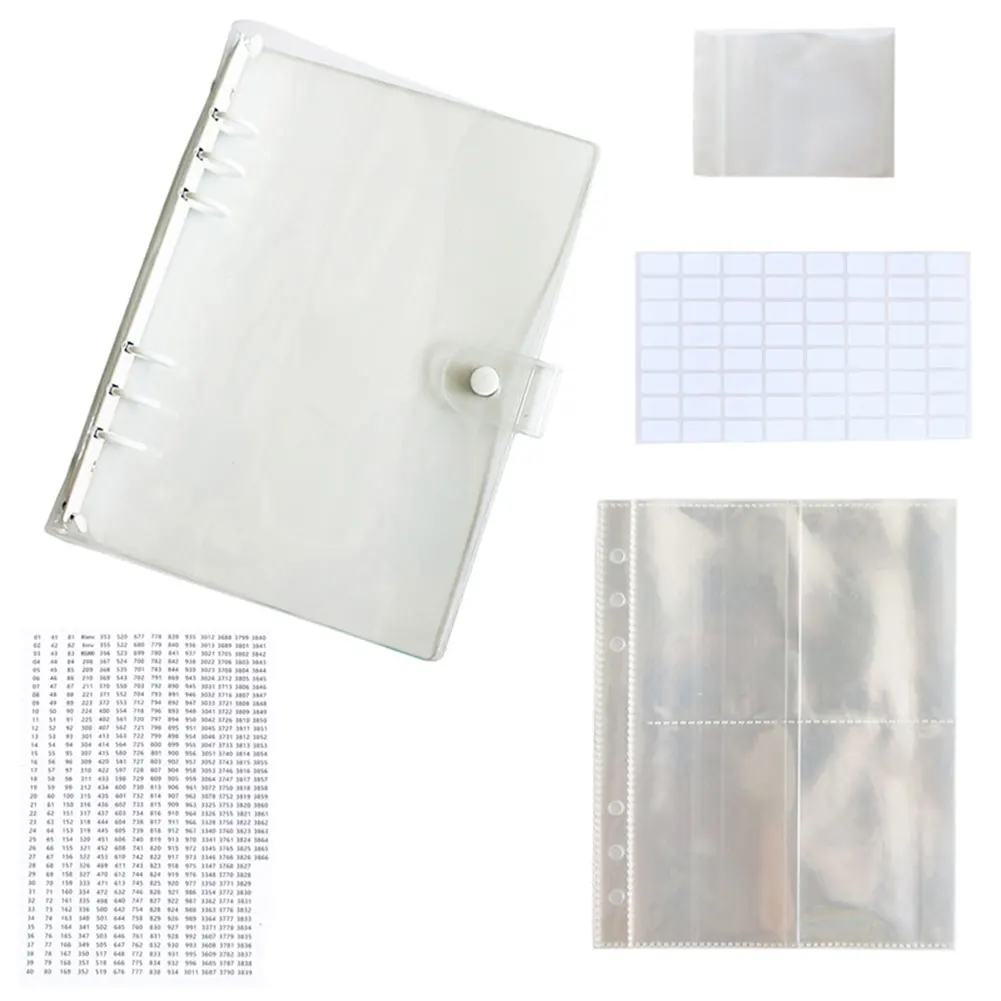 Bags Clear Loose Leaf Organizer Book Painting Storage Book Clear Loose Leaf Self Sealing Bags Accessories