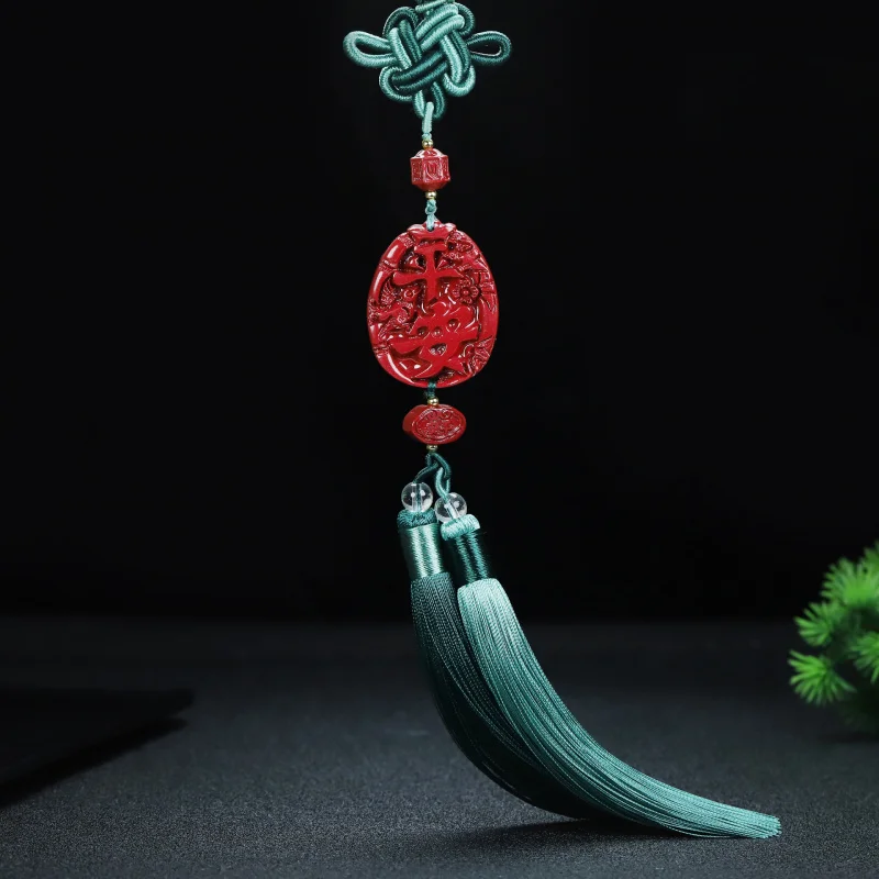 

Natural peace pendant, knot ornament, Buddha, high-content purple gold, car interior decoration
