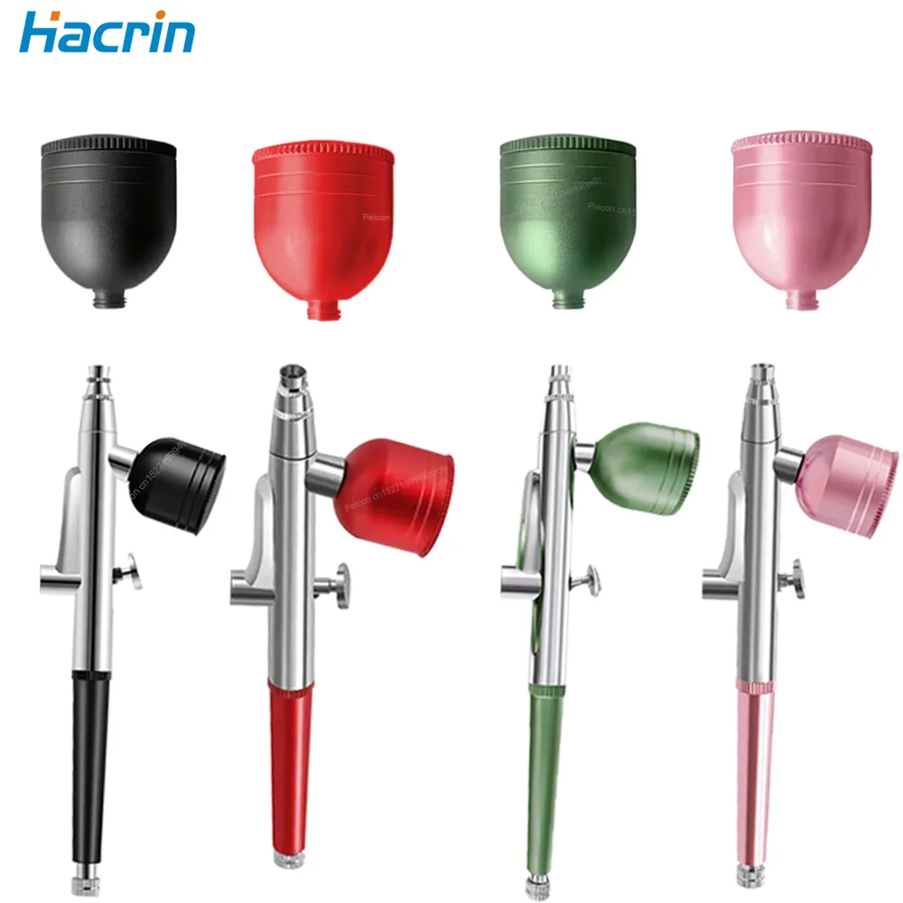 Mini Spray Gun Portable Air Pump Spray Paint Replacement Gun Single Action Handheld Spray Gun for Model Painting Nail Art Paint