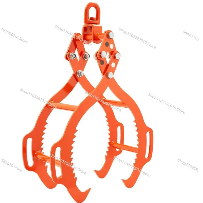 28 Log Lifting Pliers 4 Claw Log Pliers Steel Log Grab 1000 Pounds Lifting Rotary Grab