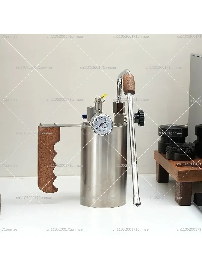 Outdoor Camping Milk Frother Handheld Coffee Latte Foam Maker Stainless Steel Portable