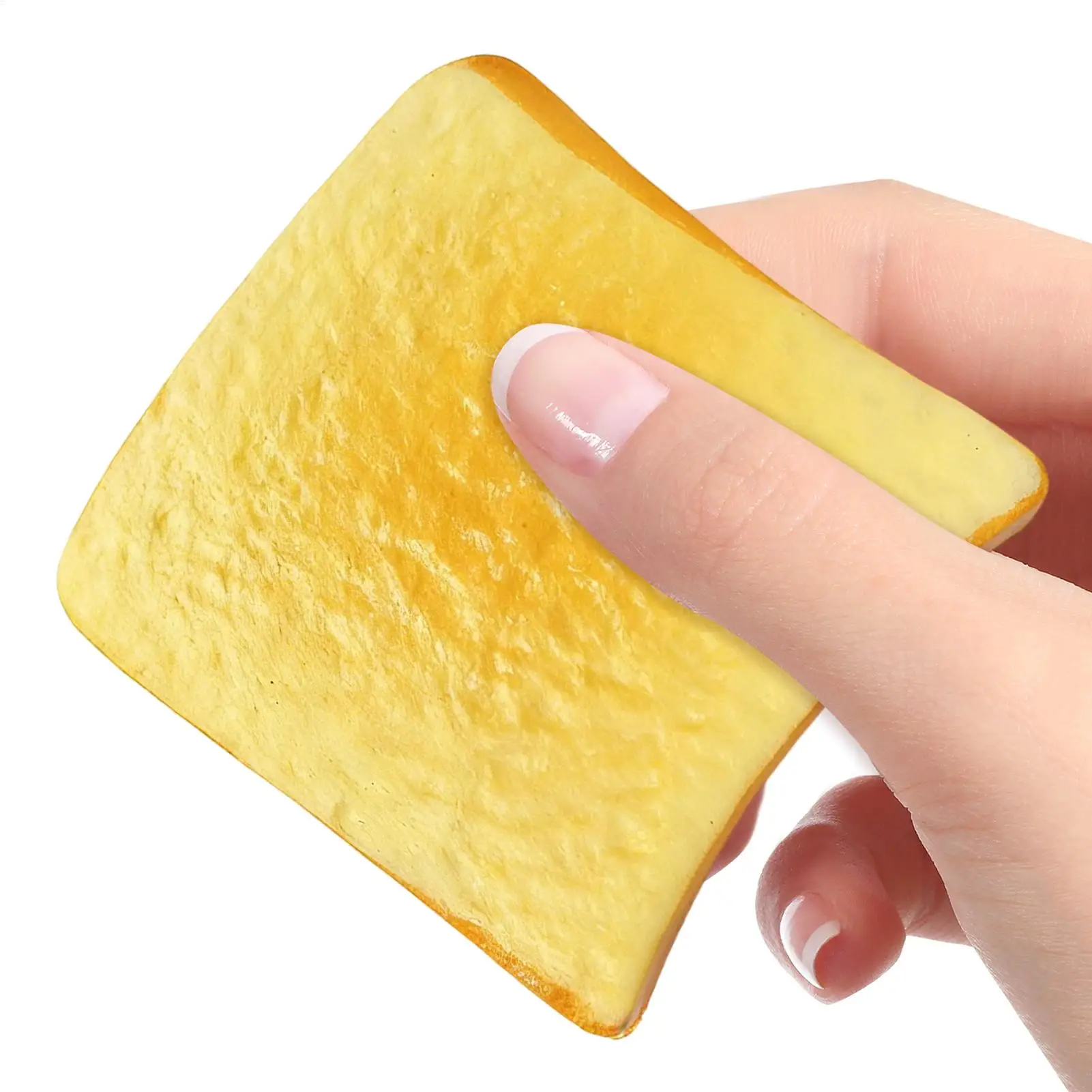 

Сенсорная игрушка-антистресс в форме тоста, мягкая, эластичная, медленно восстанавливающая форму, для взрослых, студентов, для работы, путешествий, дома