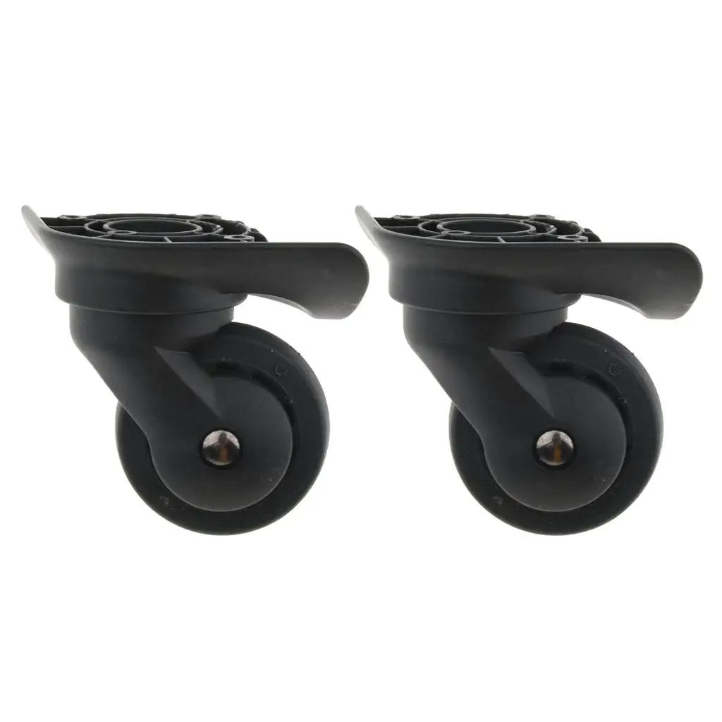 1 Pair Suitcase Luggage Bag Repair Trolley Fixed Casters - Wear-resistant And bearing （A52-Size L）