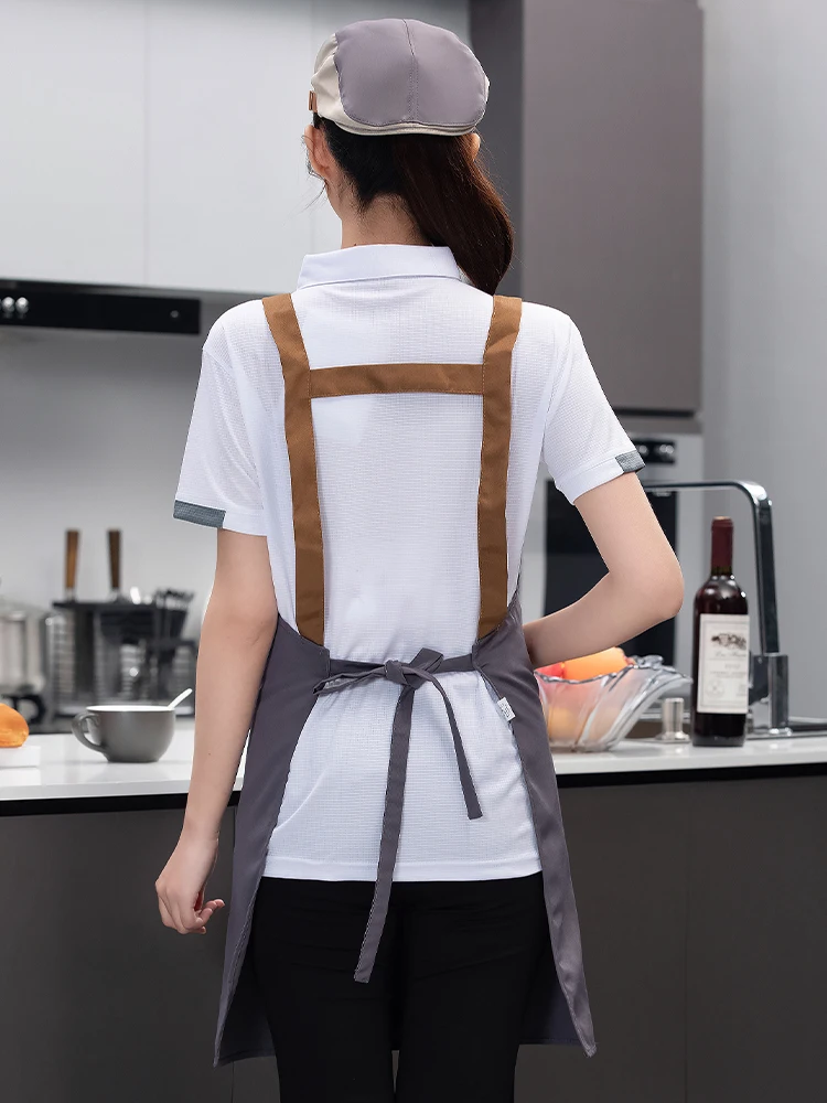 케이터링 작업복 세트 레스토랑 주방 앞치마 요리 모자 바베큐 베이킹 밀크티 카페 뷰티 네일 스튜디오 유니폼 가정용